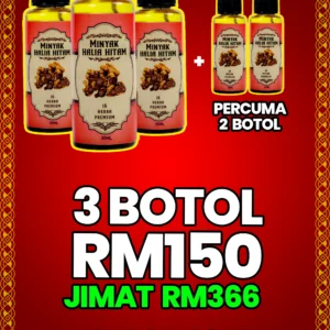 3 Botol Percuma 2 Botol